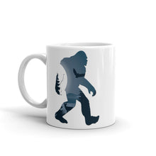 Bigfoot by Moonlight Mug, Paranormal Coffee Cup, Squatchin Cup, Sasquatch Coffee Mug, Bigfoot In Nature, Yeti Cup, Skunk Ape, Momo Mug
