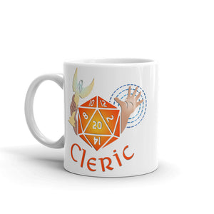 Cleric D20 Holy Symbol Colorful Mug, Role Playing Coffee Cup, Tabletop Gaming Cup, D&D Gamers Style, Geeky Fun, RPG Mug