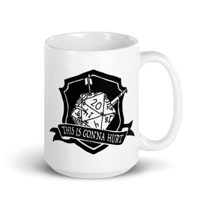 This is Gonna Hurt Funny Gamer Mug, D20 Cup, Roll Initiative Mug, Gift For Gamer, Gaming Gift, Office Gift, RPG Coffee Cup, Role Playing