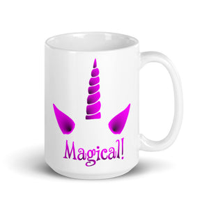 Magical Unicorn Horn Mug, Funny Unicorn Cup, Rainbow Unicorn Mug, Gift For Her, Gift For Him, Office Gift Ideas, Funny Mythical Creature